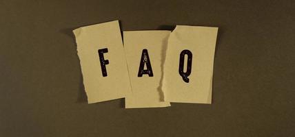 woorden met faq business concept idee foto