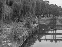 de stad van coesfeld Bij de rivier- berkel in Duitsland foto