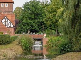 de stad van coesfeld Bij de rivier- berkel in Duitsland foto