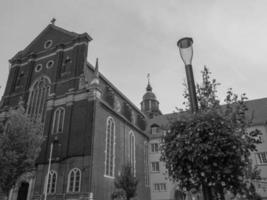 de stad van coesfeld Bij de rivier- berkel in Duitsland foto