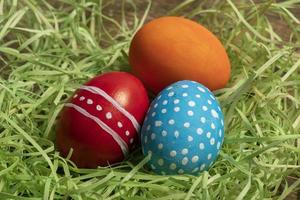 kleurrijk eieren symboliseert Pasen foto