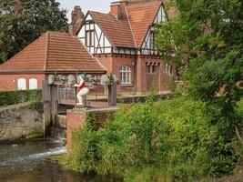 de stad van coesfeld Bij de rivier- berkel in Duitsland foto