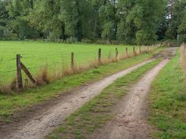 Bij de rivier- berkel in Duitsland foto