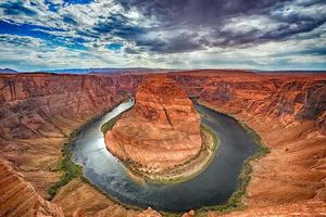 hoefijzer buigen Colorado rivier- visie 360 panorama foto