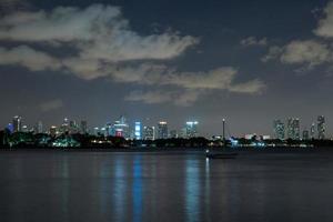 Miami downtown nacht visie panorama foto