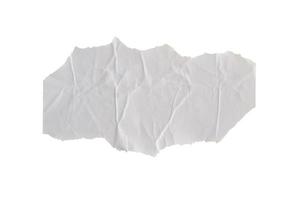 blanco wit papier sticker etiket geïsoleerd Aan wit achtergrond met knipsel pad foto