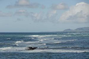 golven Aan Hawaii strand panorama foto