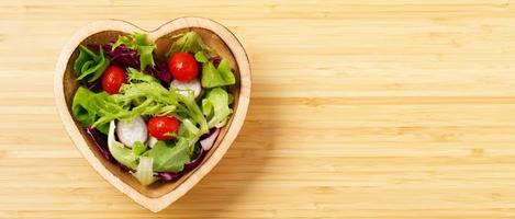biologisch salade voor een gezond eetpatroon foto