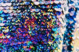 achtergrond esthetisch structuur met pailletten glitter foto