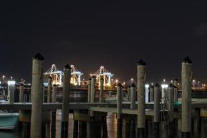 Miami downtown nacht visie panorama foto