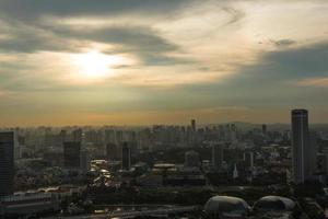 visie van Singapore stad horizon foto