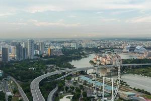 visie van Singapore stad horizon foto