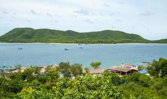 hoog hoek visie van de zee Daar zijn gemeenschappen hieronder te. Thailand foto