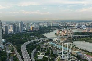 visie van Singapore stad horizon foto