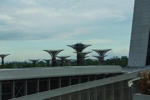 visie van Singapore stad horizon foto