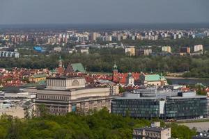 Warschau skyline met Warschau torens foto