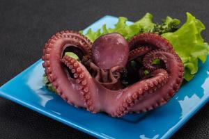 gekookte octopus met kruiden foto