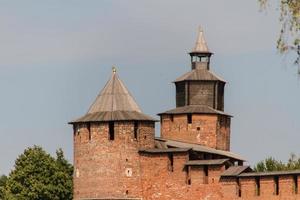 het kremlin muur Bij nizjni novgorod in zomer. Rusland foto