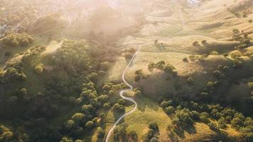 luchtfoto uitzicht over veld foto