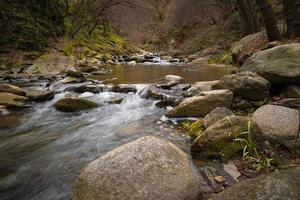 woedend uitzicht op de rivier van water foto