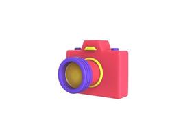 camera 3d illustratie foto