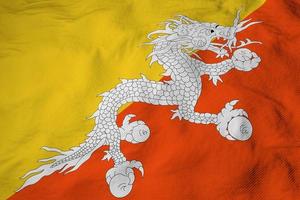 vlag van Bhutan in 3d renderen foto