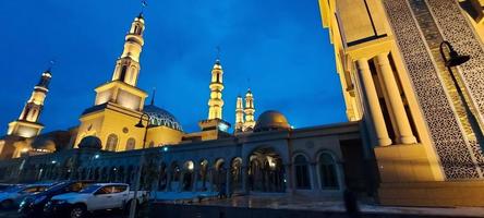 moskee Bij zonsondergang foto