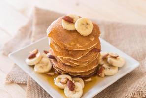 pannenkoek met amandel en banaan foto