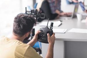 videograaf aan het werk foto