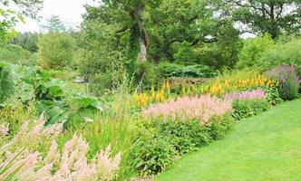 tuinen in rosemore, torrington, in devon, engeland, uk foto