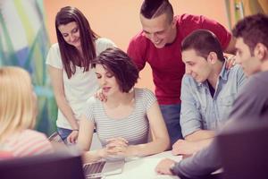 studenten groep studie foto