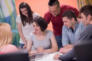 studenten groep studie foto