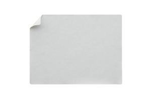 papier sticker etiket geïsoleerd Aan wit achtergrond foto