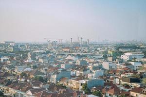 luchtfoto van de stad foto
