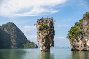 James binding eiland in phang nga baai, Thailand foto