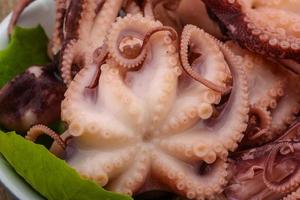 gemarineerd Octopus in een kom foto