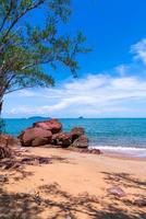 de roze kust of lan hem chomphu Bij chanthaburi in Thailand foto