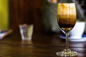 Iers koffie cocktail in een glas foto