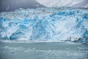 de Hubbard-gletsjer tijdens het smelten, Alaska foto