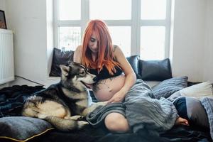 zwangere vrouw portret foto