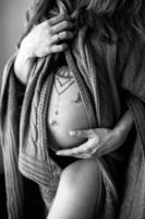 vrouw zwangerschap portret foto