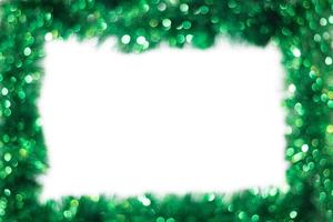 abstract groen wazig grens achtergrond voor Kerstmis foto