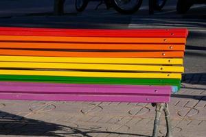 regenboog kleuren vertegenwoordigen de lgtb gemeenschap foto