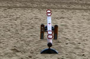 figuren voor spellen en sport- Aan een speelplaats in Israël. foto