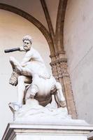 Hercules en nessus Aan piazza della signoria foto