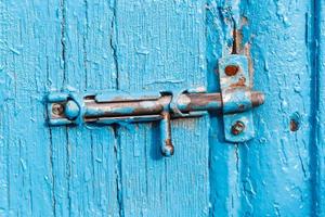 espagnolet Aan oud blauw geschilderd deur foto