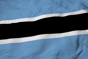 golvend vlag van botswana in 3d renderen foto