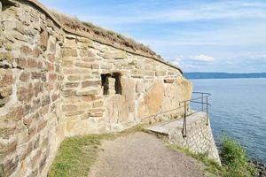 visingsborg kasteel in Zweden Aan de eiland van visingsoe in meer vaeter. ruïneren foto