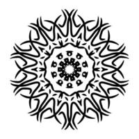 mandala ornament met wit achtergrond foto