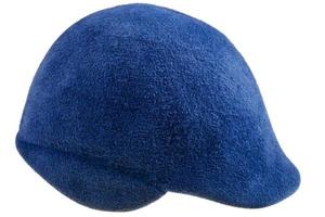 voelde Dames blauw cloche hoed foto